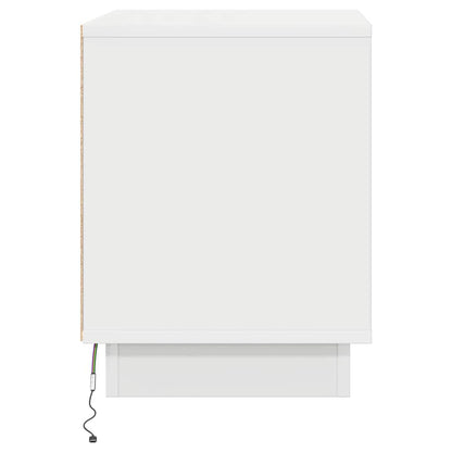 vidaXL Bedside Cabinet White 44 x 34.5 x 45 cm Engineered Wood