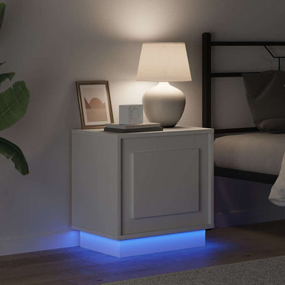 vidaXL Bedside Cabinet 2 pcs White 44 x 34.5 x 45 cm Engineered Wood