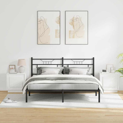 vidaXL Bedside Cabinet 2 pcs White 44 x 34.5 x 45 cm Engineered Wood
