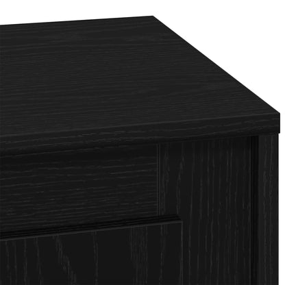 vidaXL Bedside Cabinet Black 44 x 34.5 x 45 cm Engineered Wood