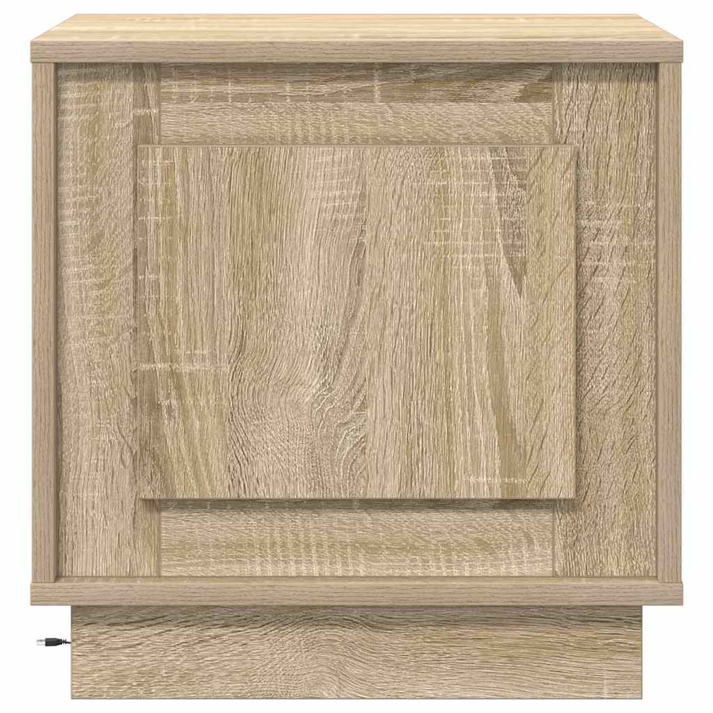 vidaXL Bedside Cabinet Sonoma Oak 44 x 34.5 x 45 cm Engineered Wood