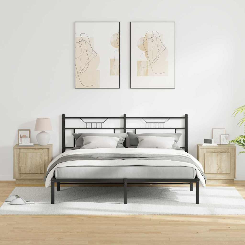 vidaXL Bedside Cabinet 2 pcs Sonoma Oak 44 x 34.5 x 45 cm