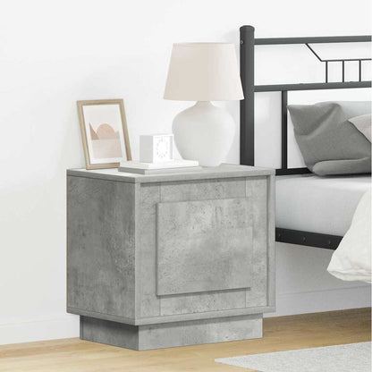 vidaXL Bedside Cabinet Concrete Grey 44 x 34.5 x 45 cm Engineered Wood