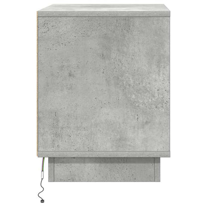 vidaXL Bedside Cabinet Concrete Grey 44 x 34.5 x 45 cm Engineered Wood