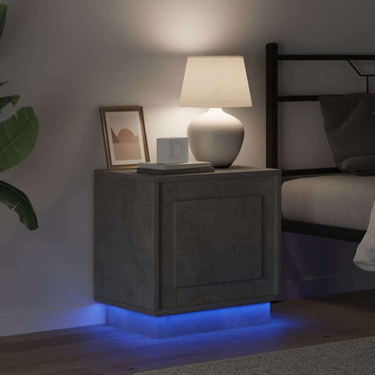 vidaXL Bedside Cabinet 2 pcs Concrete Grey 44 x 34.5 x 45 cm