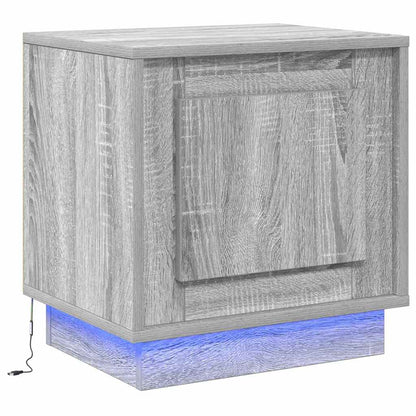 vidaXL Bedside Cabinet 2 pcs Grey 44 x 34.5 x 45 cm Engineered Wood