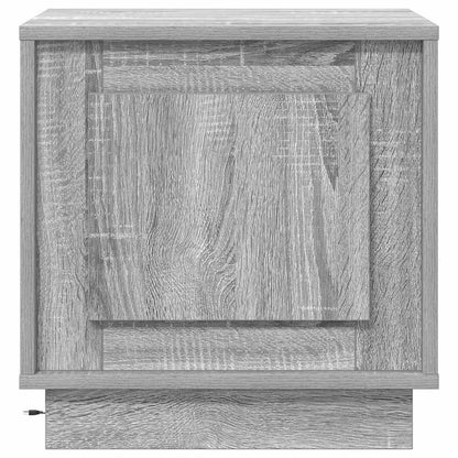 vidaXL Bedside Cabinet 2 pcs Grey 44 x 34.5 x 45 cm Engineered Wood