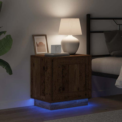 vidaXL Bedside Cabinet Old Wood 44 x 34.5 x 45 cm Engineered Wood