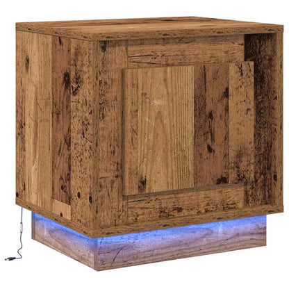 vidaXL Bedside Cabinet 2 pcs Old Wood 44 x 34.5 x 45 cm