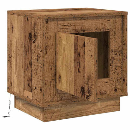 vidaXL Bedside Cabinet 2 pcs Old Wood 44 x 34.5 x 45 cm