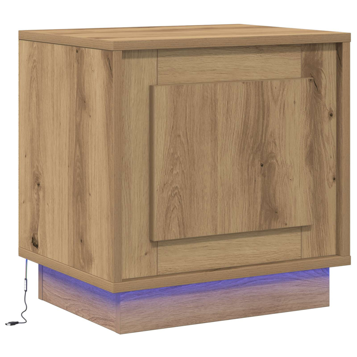vidaXL Bedside Cabinet Artisan Oak 44 x 34.5 x 45 cm Engineered Wood
