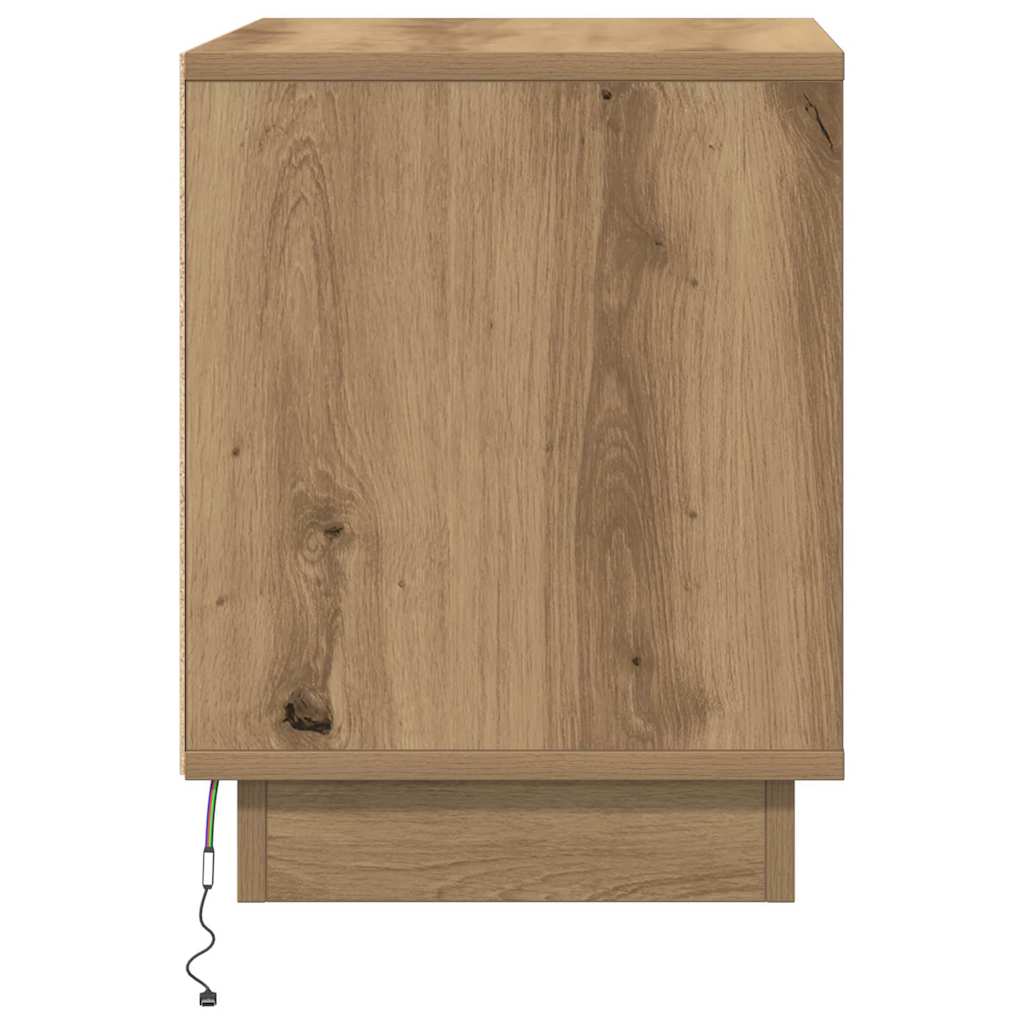 vidaXL Bedside Cabinet 2 pcs Artisan Oak 44 x 34.5 x 45 cm