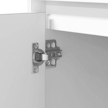 vidaXL Bedside Cabinet White 50 x 34.5 x 50 cm Engineered wood