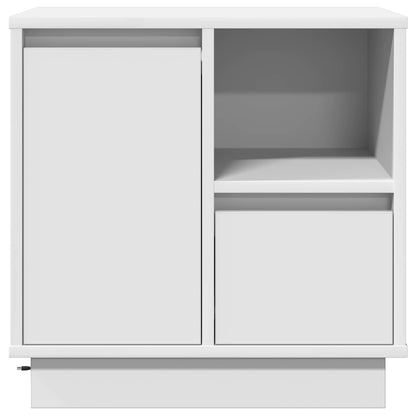 vidaXL Bedside Cabinet White 50 x 34.5 x 50 cm Engineered wood
