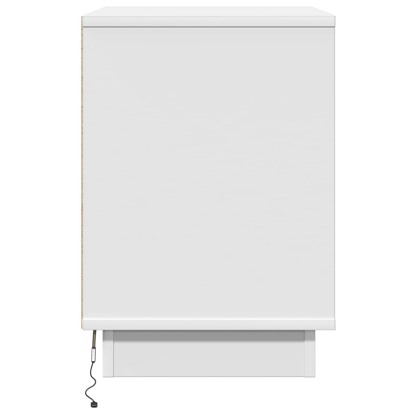 vidaXL Bedside Cabinet White 50 x 34.5 x 50 cm Engineered wood