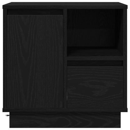 vidaXL Bedside Cabinet Black Oak 50 x 34.5 x 50 cm Engineered wood