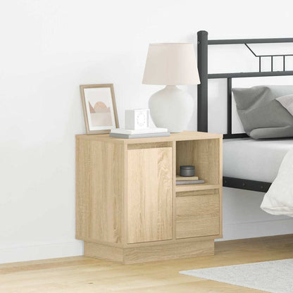 vidaXL Bedside Cabinet 2 pcs Sonoma Oak 50 x 34.5 x 50 cm