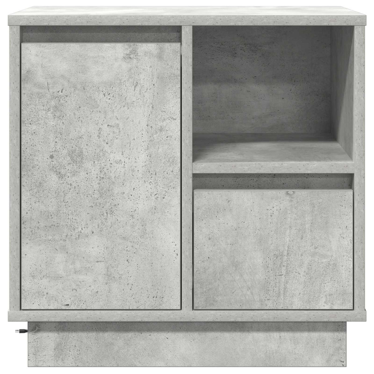 vidaXL Bedside Cabinet 2 pcs Concrete Grey 50 x 34.5 x 50 cm