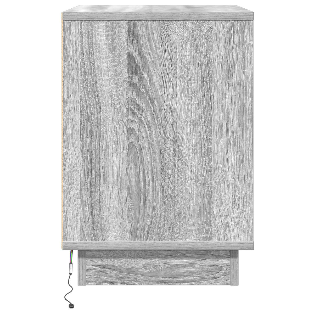 vidaXL Bedside Cabinet Grey 50 x 34.5 x 50 cm Engineered wood