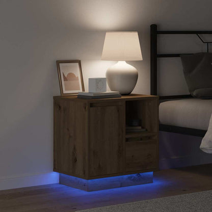 vidaXL Bedside Cabinet 2 pcs Artisan Oak 50 x 34.5 x 50 cm