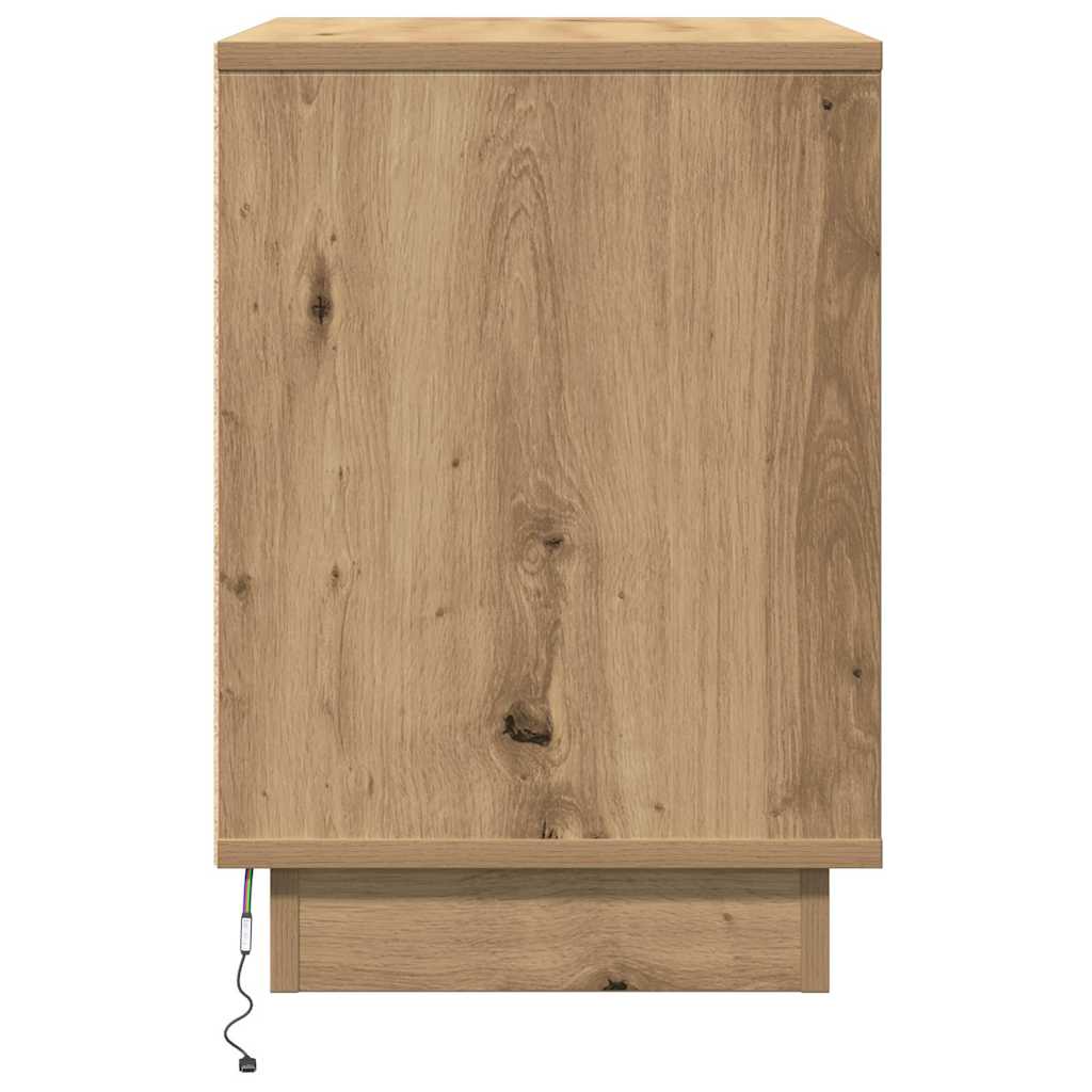 vidaXL Bedside Cabinet 2 pcs Artisan Oak 50 x 34.5 x 50 cm