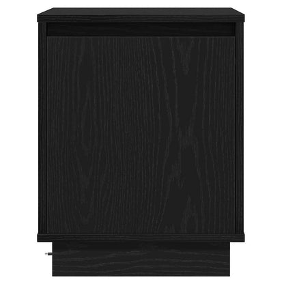 vidaXL Bedside Cabinet Black Oak 39 x 34.5 x 50 cm Engineered wood