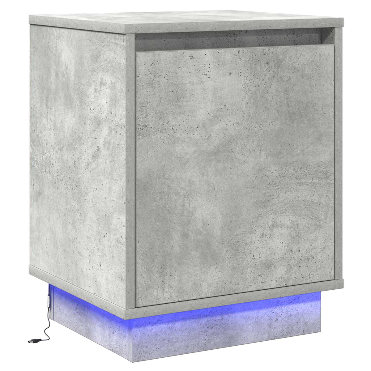 vidaXL Bedside Cabinet Concrete Grey 39 x 34.5 x 50 cm Engineered wood
