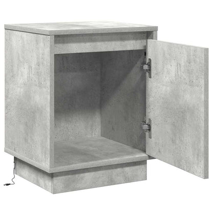vidaXL Bedside Cabinet Concrete Grey 39 x 34.5 x 50 cm Engineered wood