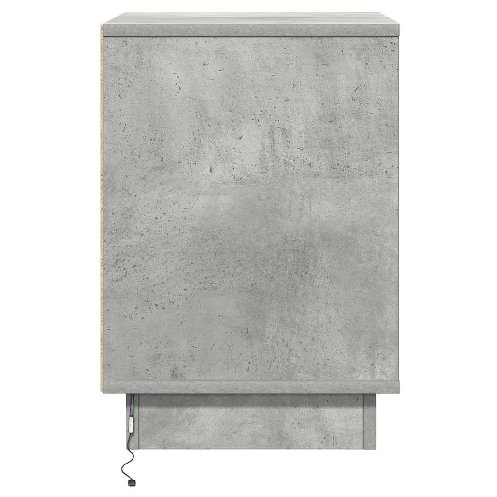 vidaXL Bedside Cabinet Concrete Grey 39 x 34.5 x 50 cm Engineered wood
