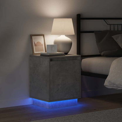 vidaXL Bedside Cabinet 2 pcs Concrete Grey 39 x 34.5 x 50 cm
