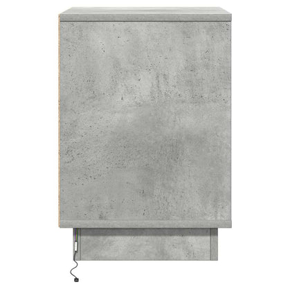 vidaXL Bedside Cabinet 2 pcs Concrete Grey 39 x 34.5 x 50 cm