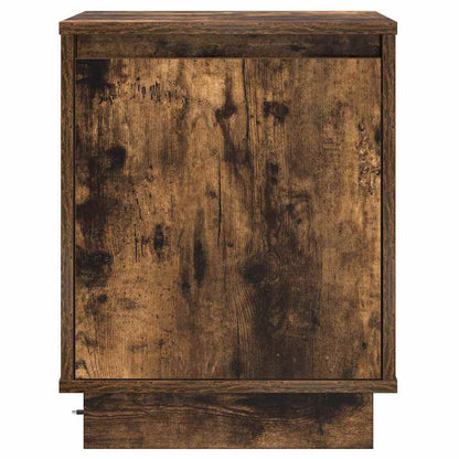 vidaXL Bedside Cabinet Smoked Oak 39 x 34.5 x 50 cm Engineered wood