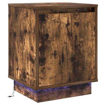 vidaXL Bedside Cabinet 2 pcs Smoked Oak 39 x 34.5 x 50 cm