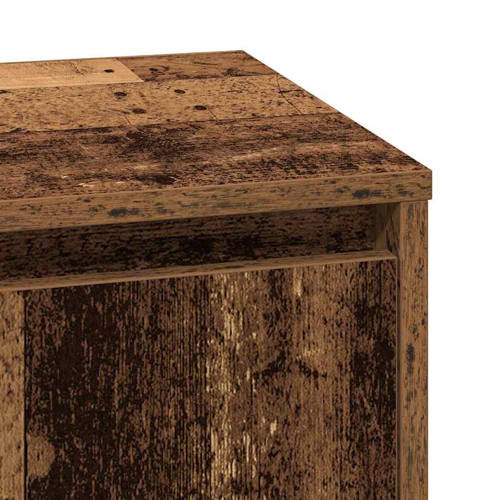 vidaXL Bedside Cabinet 2 pcs Old Wood 39 x 34.5 x 50 cm