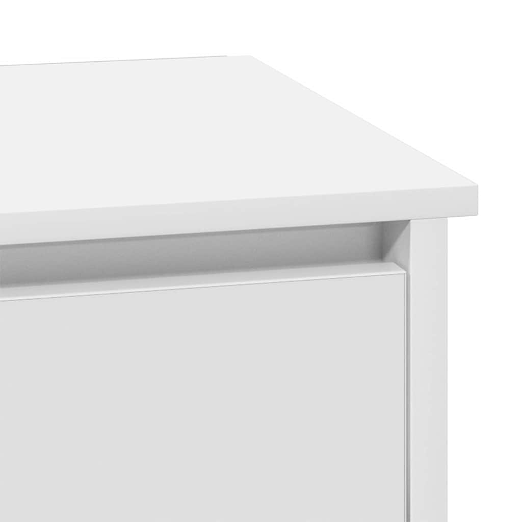 vidaXL Bedside Cabinet 2 pcs White 39 x 34.5 x 50 cm Engineered wood