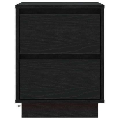 vidaXL Bedside Cabinet Black Oak 39 x 34.5 x 50 cm Engineered wood