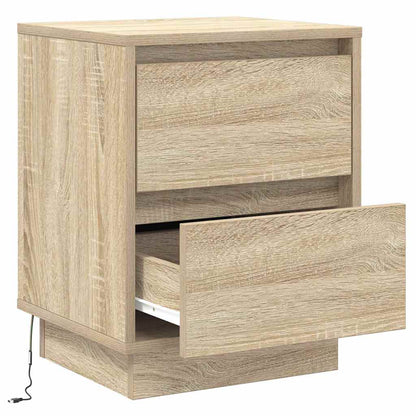 vidaXL Bedside Cabinet Sonoma Oak 39 x 34.5 x 50 cm Engineered wood
