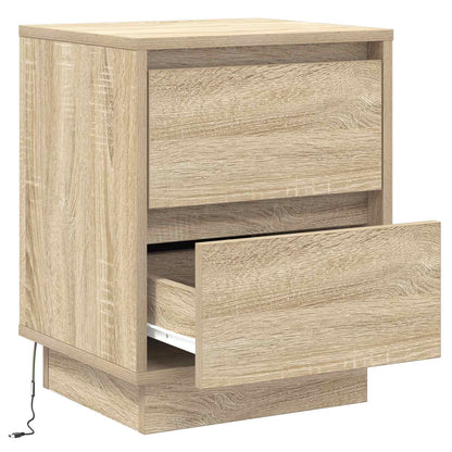 vidaXL Bedside Cabinet Sonoma Oak 39 x 34.5 x 50 cm Engineered wood