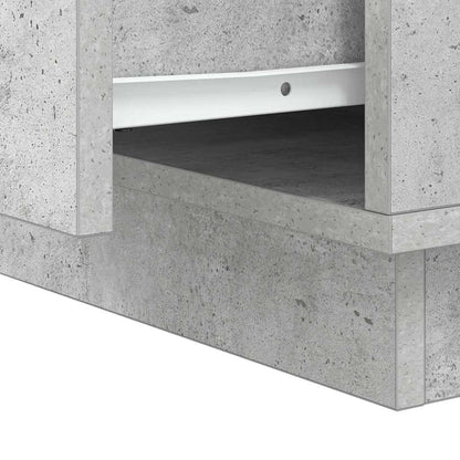 vidaXL Bedside Cabinet Concrete Grey 39 x 34.5 x 50 cm Engineered wood