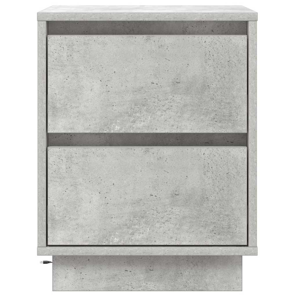 vidaXL Bedside Cabinet Concrete Grey 39 x 34.5 x 50 cm Engineered wood