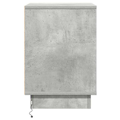 vidaXL Bedside Cabinet Concrete Grey 39 x 34.5 x 50 cm Engineered wood