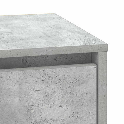 vidaXL Bedside Cabinet 2 pcs Concrete Grey 39 x 34.5 x 50 cm