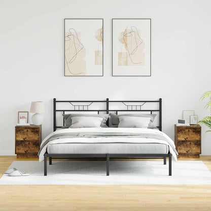 vidaXL Bedside Cabinet 2 pcs Smoked Oak 39 x 34.5 x 50 cm
