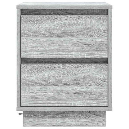 vidaXL Bedside Cabinet Grey 39 x 34.5 x 50 cm Engineered wood