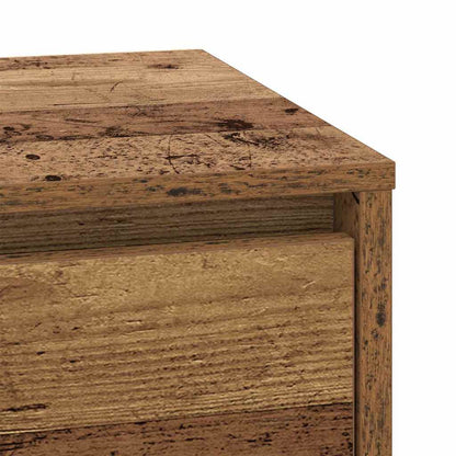 vidaXL Bedside Cabinet Old Wood 39 x 34.5 x 50 cm Engineered wood