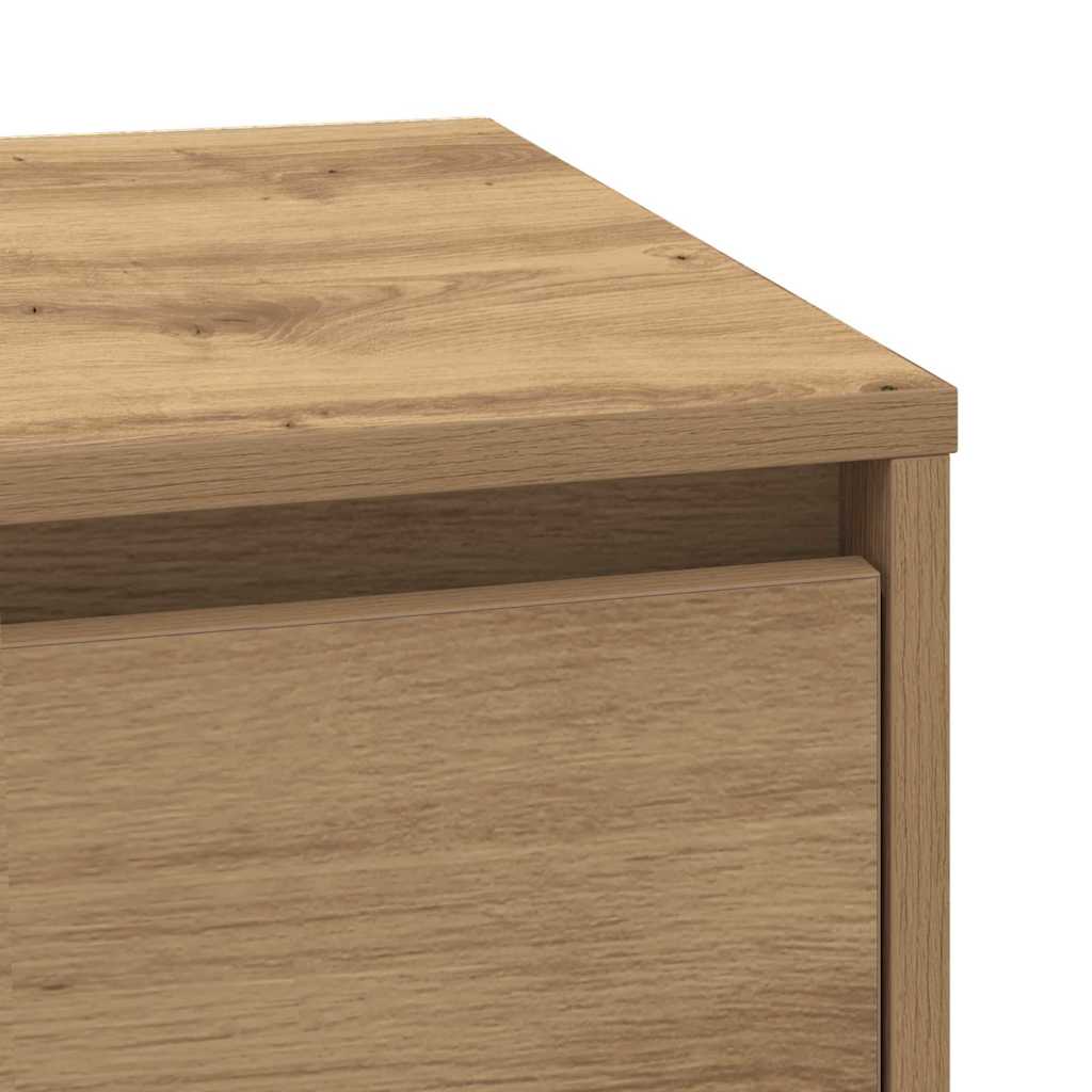 vidaXL Bedside Cabinet Artisan Oak 39 x 34.5 x 50 cm Engineered wood