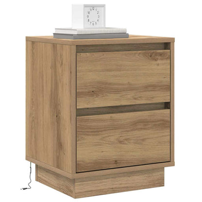 vidaXL Bedside Cabinet Artisan Oak 39 x 34.5 x 50 cm Engineered wood