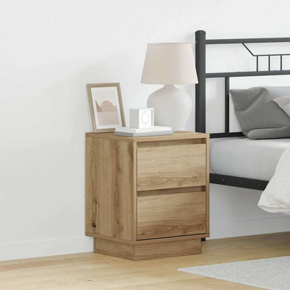 vidaXL Bedside Cabinet 2 pcs Artisan Oak 39 x 34.5 x 50 cm