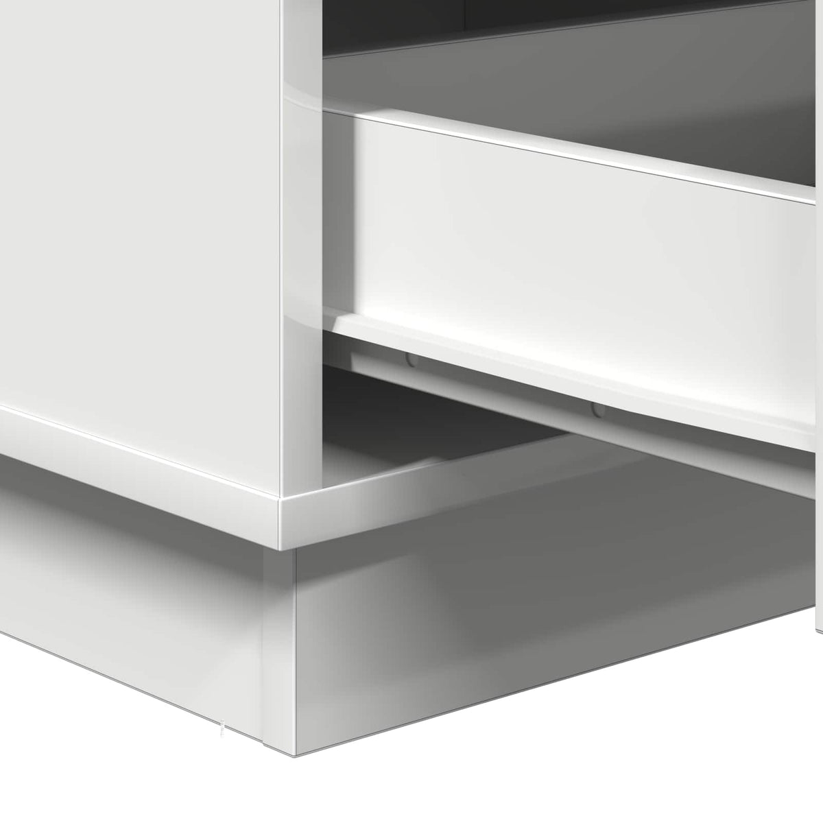 vidaXL Bedside Cabinet White 39 x 34.5 x 65 cm Engineered wood