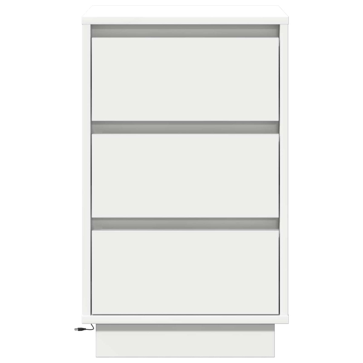 vidaXL Bedside Cabinet White 39 x 34.5 x 65 cm Engineered wood